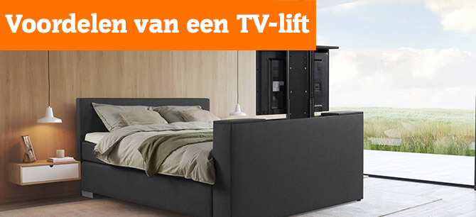 Voordelen van een TV-lift in uw slaapkamer