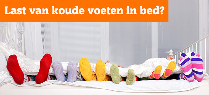 Hoe voorkom je koude voeten in bed, zelfs in de zomer?